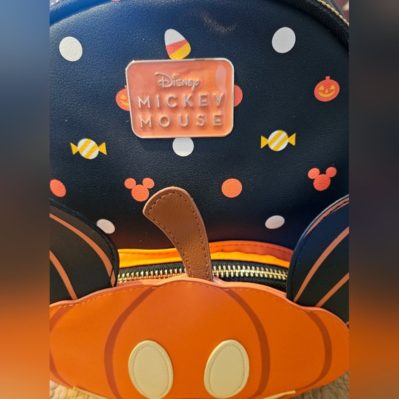 Disney Mickey Mouse Halloween Pumpkin Backpack - Picture 4 of 4